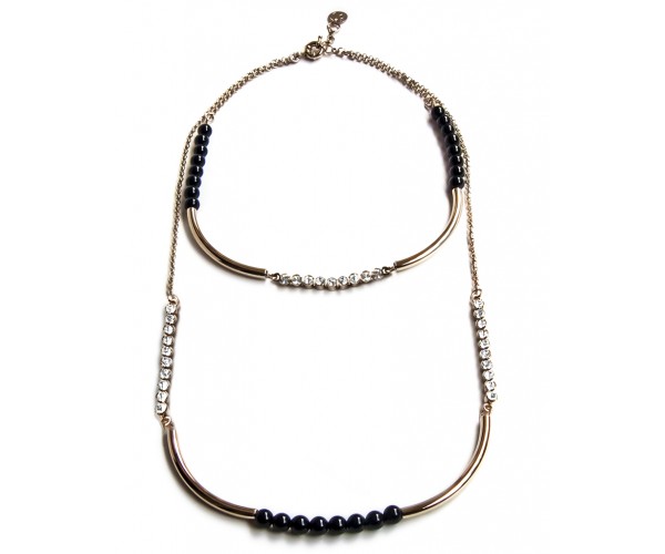 Tube - S018-N Collana  Nera