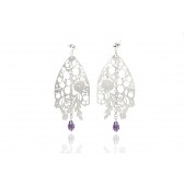 Bouquet  - S011-V - Violet Earrings