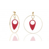 Red Earrings - Gocce