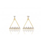 Trigono - S013-O - Gold Earrings 